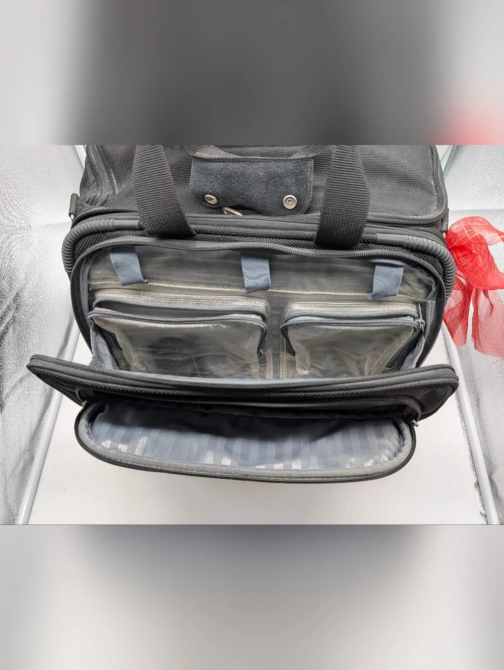Travelpro FlightPro 3 Rolling Briefcase Bag | Black Carry-On Pilot Tote